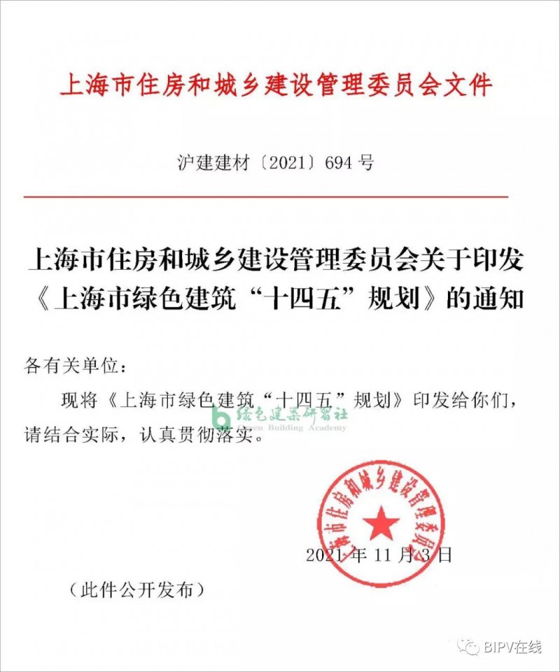 推進(jìn)新建建筑安裝光伏，超低能耗建筑不少于500萬(wàn)平！