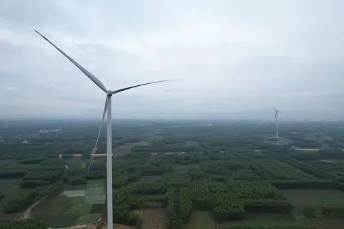 廣西貴港風電項目完成首回路風機吊裝施工