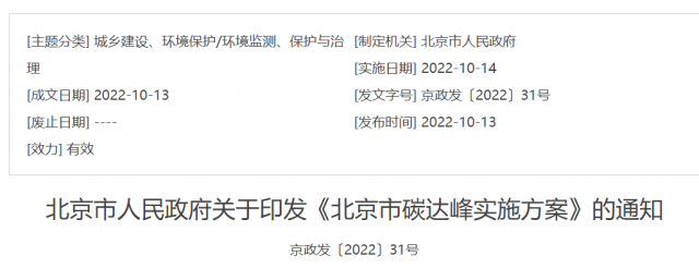 2030年風(fēng)光總裝機(jī)5GW！北京市碳達(dá)峰實(shí)施方案印發(fā)